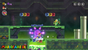 Fluff-Puff Peaks — Super Mario Bros. Wonder walkthrough screenshot