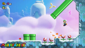 Fluff-Puff Peaks — Super Mario Bros. Wonder walkthrough screenshot