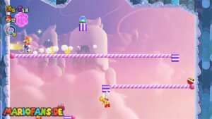 Fluff-Puff Peaks — Super Mario Bros. Wonder walkthrough screenshot