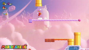 Fluff-Puff Peaks — Super Mario Bros. Wonder walkthrough screenshot