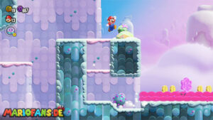 Fluff-Puff Peaks — Super Mario Bros. Wonder walkthrough screenshot