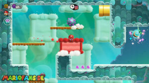 Fluff-Puff Peaks — Super Mario Bros. Wonder walkthrough screenshot