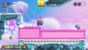 Fluff-Puff Peaks — Super Mario Bros. Wonder walkthrough screenshot