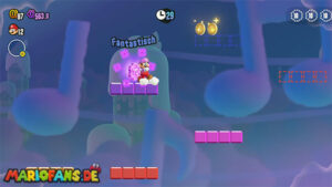 Fluff-Puff Peaks — Super Mario Bros. Wonder walkthrough screenshot