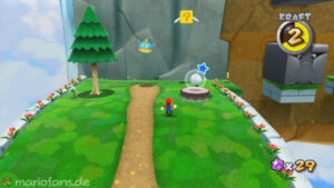 Fluffy Bluff Galaxy — Super Mario Galaxy 2 walkthrough route