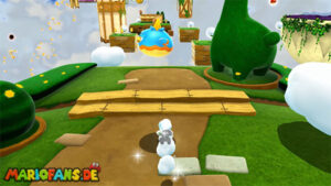Cloudy Court Galaxy — Super Mario Galaxy 2 walkthrough route