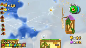 Cloudy Court Galaxy — Super Mario Galaxy 2 walkthrough route