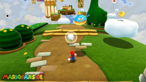 Cloudy Court Galaxy — Super Mario Galaxy 2 walkthrough route