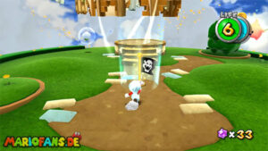 Cloudy Court Galaxy — Super Mario Galaxy 2 walkthrough route