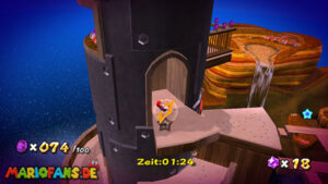 Gold Leaf Galaxy — Super Mario Galaxy walkthrough route
