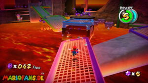 Melty Molten Galaxy — Super Mario Galaxy walkthrough route