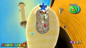 Dusty Dune Galaxy — Super Mario Galaxy walkthrough route