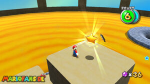 Dusty Dune Galaxy — Super Mario Galaxy walkthrough route