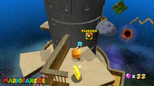 Gold Leaf Galaxy — Super Mario Galaxy walkthrough route