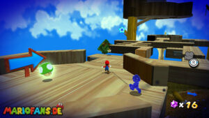 Gold Leaf Galaxy — Super Mario Galaxy walkthrough route