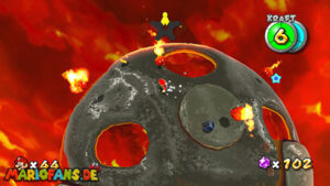 Melty Molten Galaxy — Super Mario Galaxy walkthrough route