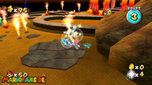 Melty Molten Galaxy — Super Mario Galaxy walkthrough route