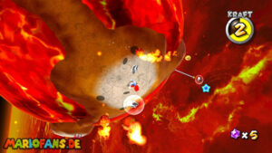 Melty Molten Galaxy — Super Mario Galaxy walkthrough route