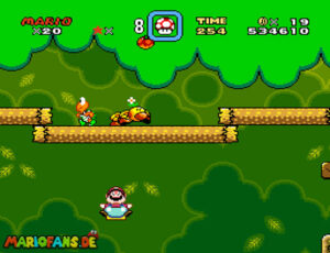 Super Mario World walkthrough screenshot