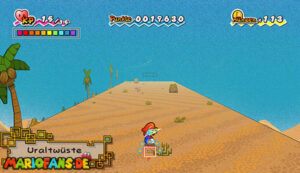 Chapter 1-3: The Sands of Yold — Super Paper Mario walkthrough screenshot