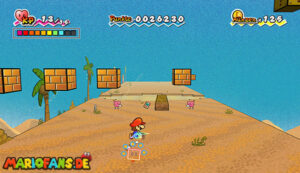 Chapter 1-3: The Sands of Yold — Super Paper Mario walkthrough screenshot