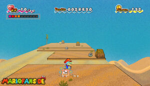 Chapter 1-3: The Sands of Yold — Super Paper Mario walkthrough screenshot