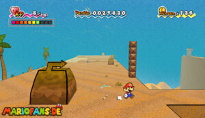 Chapter 1-3: The Sands of Yold — Super Paper Mario walkthrough screenshot
