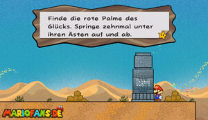 Chapter 1-3: The Sands of Yold — Super Paper Mario walkthrough screenshot