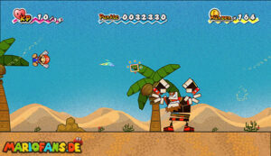 Chapter 1-3: The Sands of Yold — Super Paper Mario walkthrough screenshot