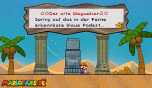 Chapter 1-3: The Sands of Yold — Super Paper Mario walkthrough screenshot